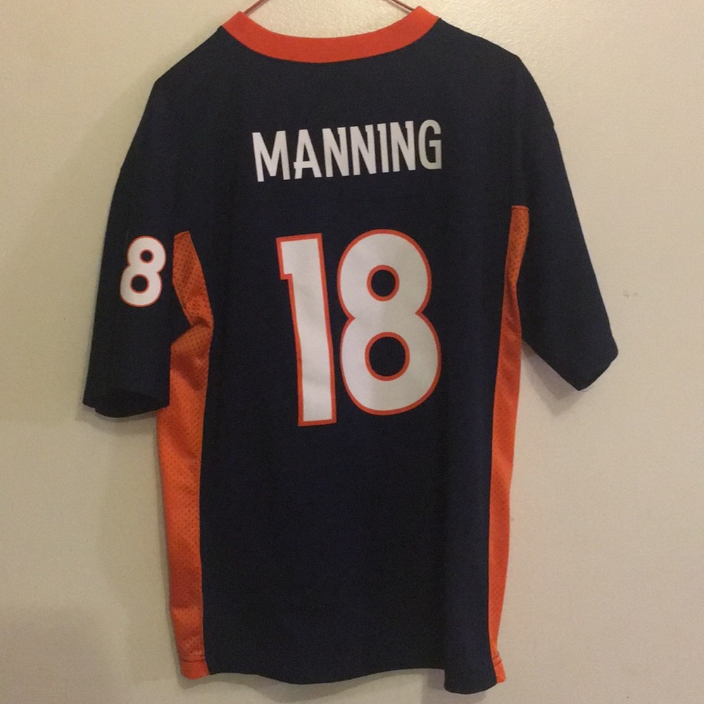 DENVER Broncos Peyton Manning Vintage Jersey LIKE NEW Sz L Bronco Fan Must Have - Picture 5 of 8